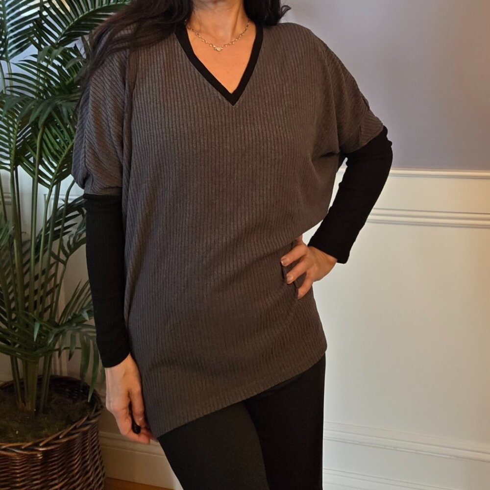 WHBM Rib Knit Dolman Tunic